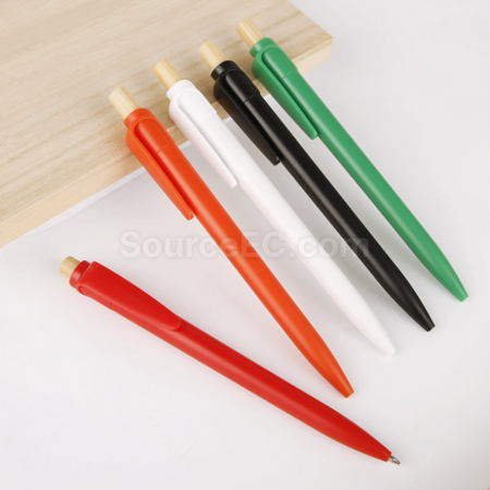 Customization New RABS recyclable material GRS environmentally friendly bamboo, wood, plastic promotion ballpoint pen Corporate Gifts