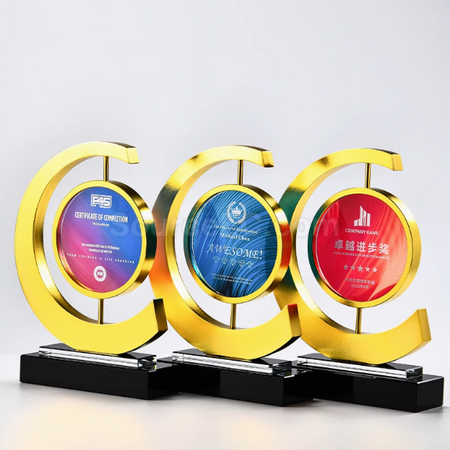 Rotatable Crystal Trophy