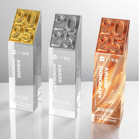 Customization 2025 Crystal Award Corporate Gifts