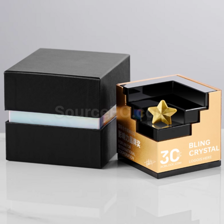 Customization Creative Solid Wood Crystal Trophy Corporate Gifts