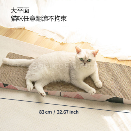 Customization Corrugated paper folding and lengthened cat scratching board Corporate Gifts