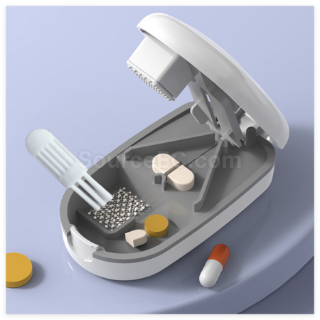 Customization Pill Box with Pill Cutter Corporate Gifts