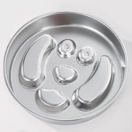 Customization Stainless steel pet slow - feeding plate Corporate Gifts