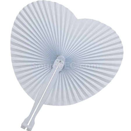 Customization Heart - shaped folding fan Corporate Gifts