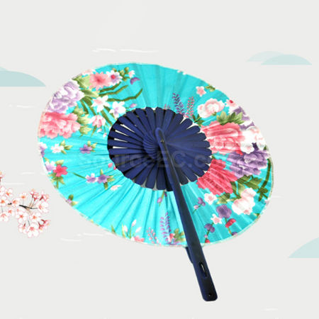 Customization Windmill folding long - handled fan Corporate Gifts