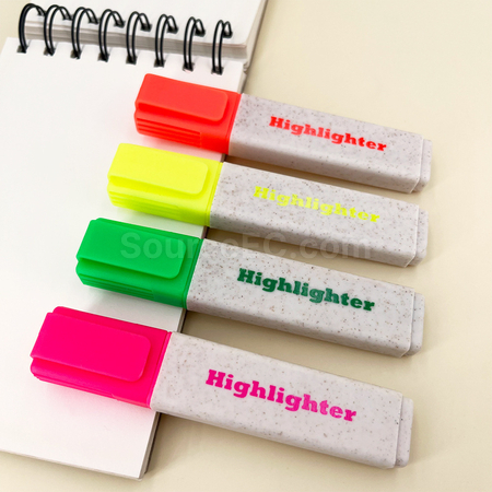 Customization Wheat Straw Highlighter Corporate Gifts