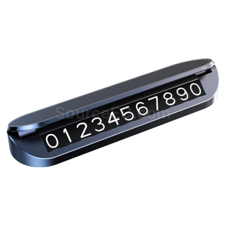 Metal parking contact number plate