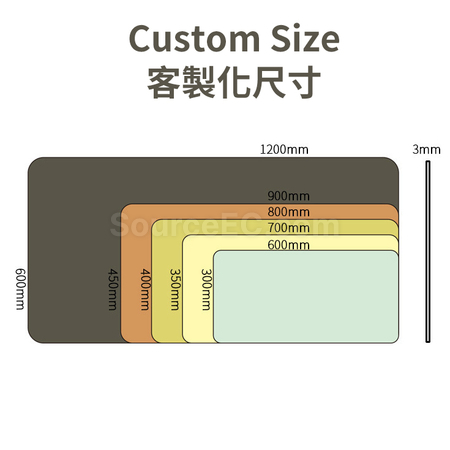 Customization Epoxy Anti-Slip Felt Mouse Pad Corporate Gifts