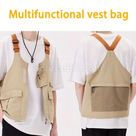 Customization Multifunctional Dual-Purpose Vest (Vest + Bag) Corporate Gifts