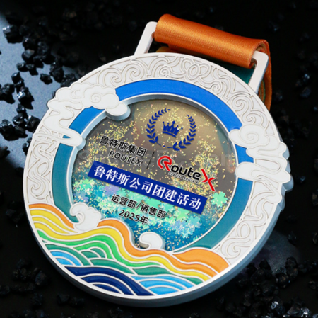 Customization Quicksand Metal Medal Corporate Gifts