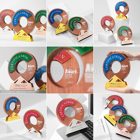 Customization Solid Wood Crystal Award Corporate Gifts