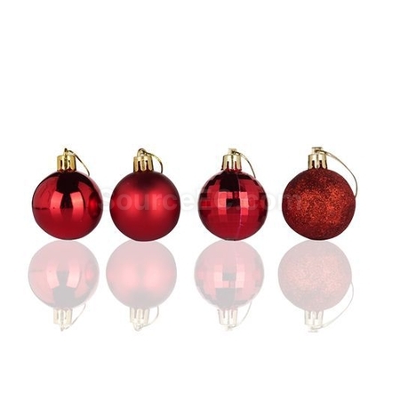 Customization Christmas Electroplated Plastic Decorative Balls Corporate Gifts