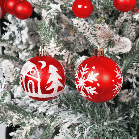 Customization Christmas Electroplated Plastic Decorative Balls Corporate Gifts
