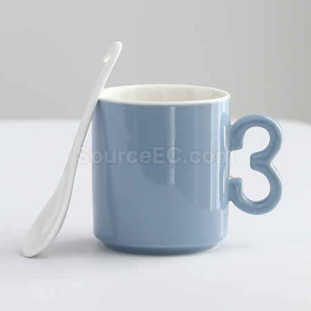 Customization Numbers handle ceramic cup Corporate Gifts