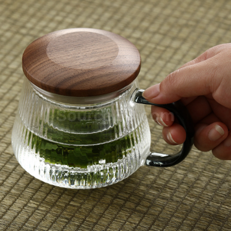 Customization Glass tea cup with tea and water separation function for making tea Corporate Gifts