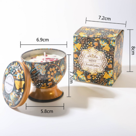 Customization Goblet with dried flower scented candle (can be made into a gift box) Corporate Gifts