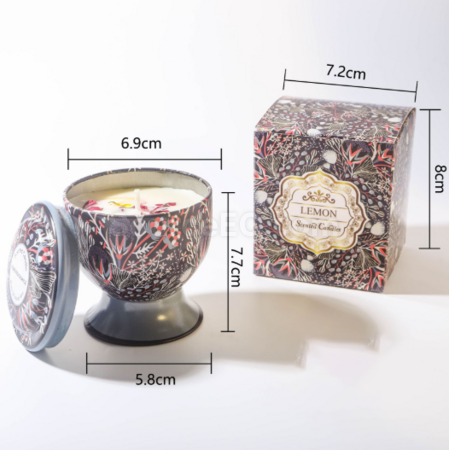 Customization Goblet with dried flower scented candle (can be made into a gift box) Corporate Gifts