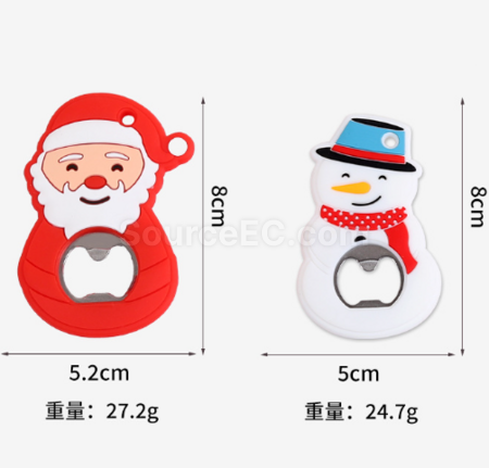 Customization Christmas magnetic refrigerator sticker bottle opener Corporate Gifts