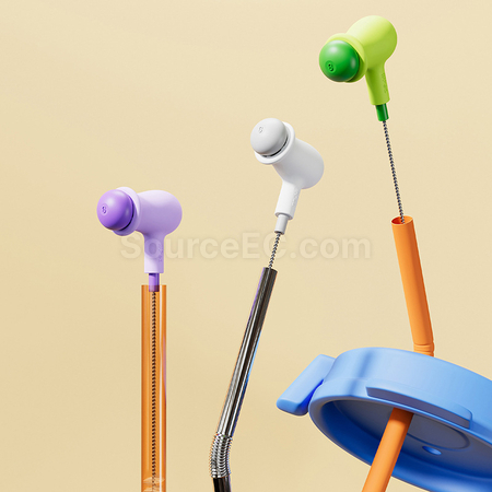 Customization Bendable pea straw brush Corporate Gifts