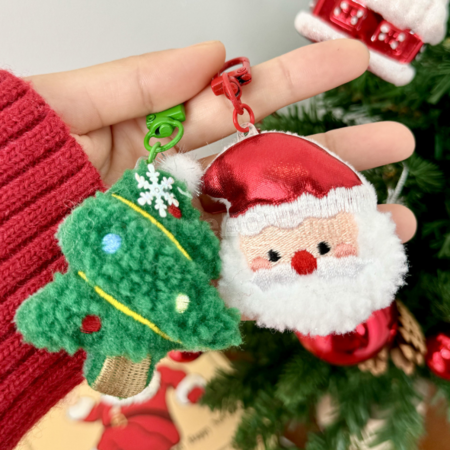 Customization Christmas Plush Brooch/Pendant Corporate Gifts