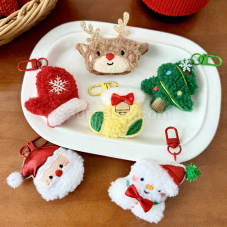 Customization Christmas Plush Brooch/Pendant Corporate Gifts