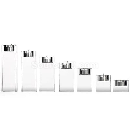Customization Romantic Crystal Candle Holder Ornament Corporate Gifts