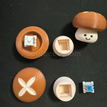 Customization Shiitake Mushroom Stress-Relief Button Toy Corporate Gifts