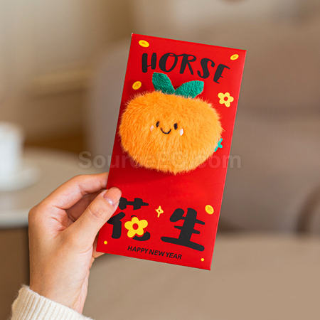 Customization 3D Embroidery Plush Doll Red Envelope Corporate Gifts