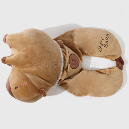 Customization Capybara Transformable Dual-Use U-Shaped Pillow Corporate Gifts