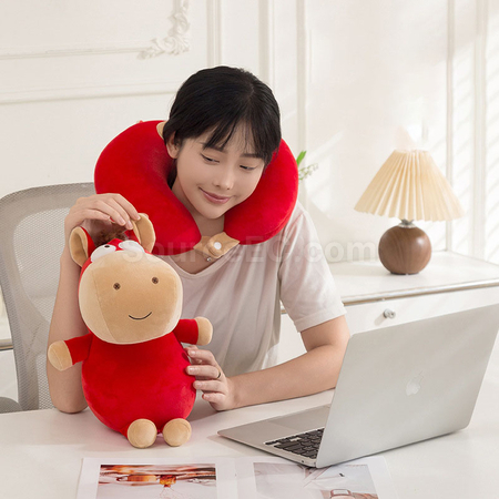 Customization Year of the Horse U-shaped pillow Corporate Gifts