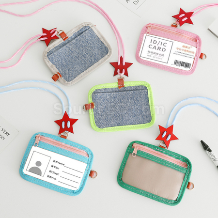 Customization Contrast color soft shell card holder Corporate Gifts