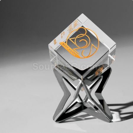Customization Rubik's Cube Crystal Trophy Corporate Gifts
