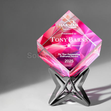 Customization Rubik's Cube Crystal Trophy Corporate Gifts