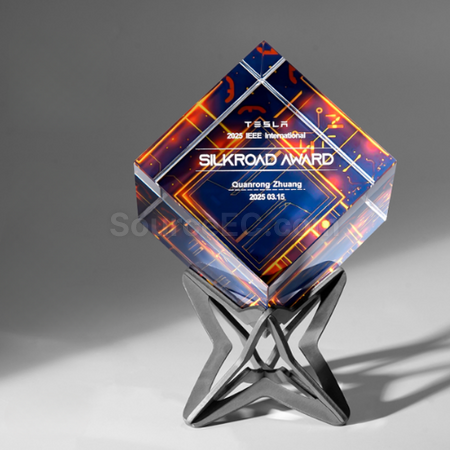 Customization Rubik's Cube Crystal Trophy Corporate Gifts