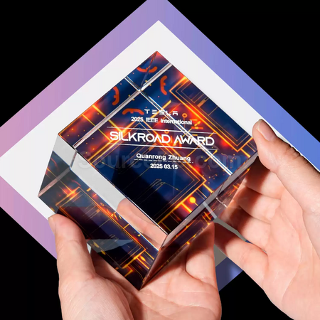 Customization Rubik's Cube Crystal Trophy Corporate Gifts