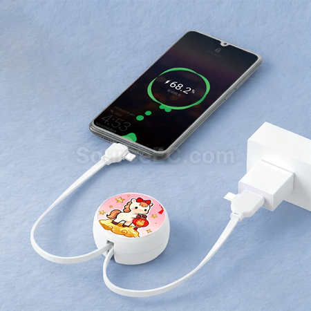 Customization Fast-charging 4-in-1 retractable data cable Corporate Gifts