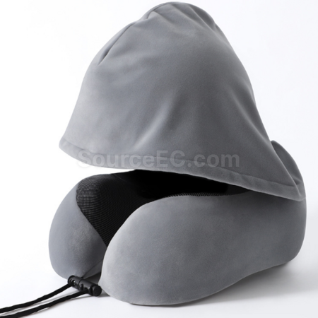 Customization Hooded neck-protecting U-shaped pillow Corporate Gifts