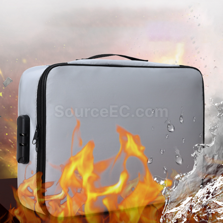 Waterproof and fireproof storage bag