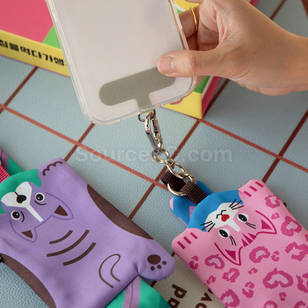 Customization Wristband phone lanyard with storage bag Corporate Gifts