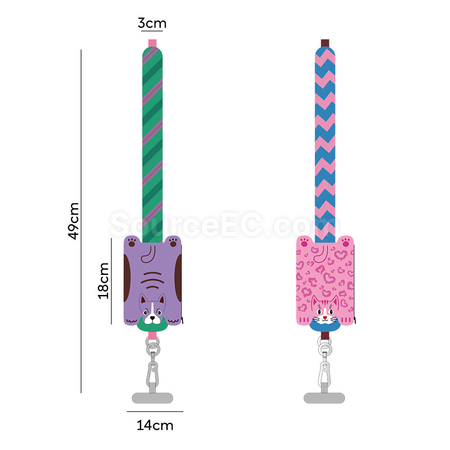 Customization Wristband phone lanyard with storage bag Corporate Gifts