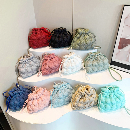 Customization Argyle Drawstring Cloud Bag Corporate Gifts
