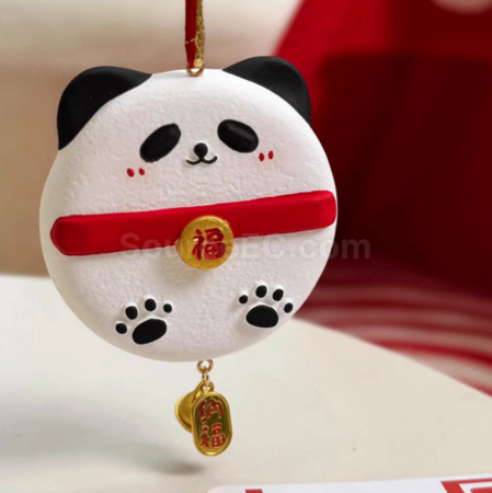 Customization Hand-painted panda aromatherapy gypsum pendant Corporate Gifts