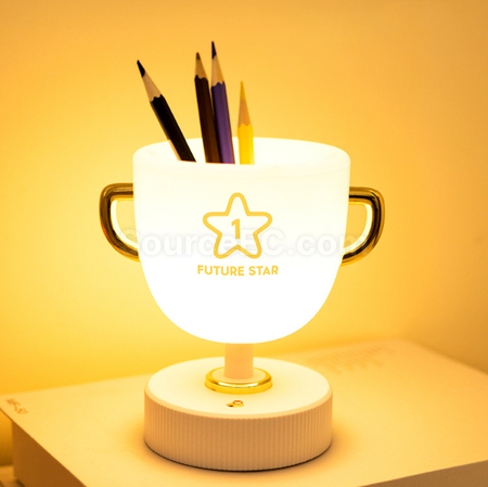 Pen holder trophy night light