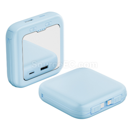 Customization 3C Certified Illuminated Makeup Mirror Power Bank Corporate Gifts