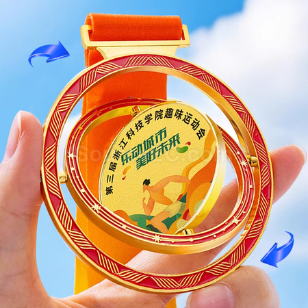 Customization Rotating Metal Medal Corporate Gifts