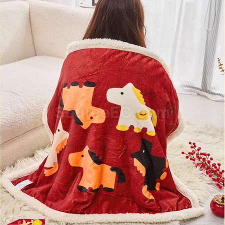 Customization Horse Year Blanket Corporate Gifts