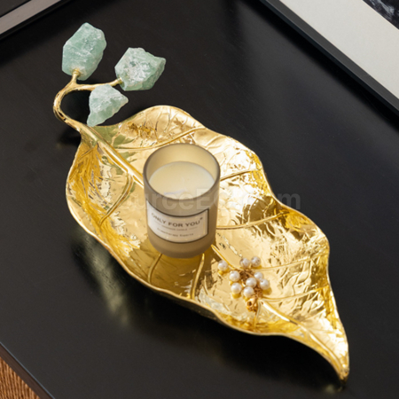 Customization Brass Gold Leaf Ornament Corporate Gifts