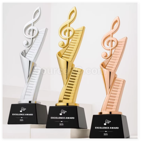 Customization Metal Music Trophy Corporate Gifts