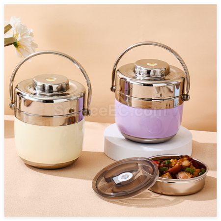 Customization StainlessSteel Double-Layer Vacuum Lunch Box Corporate Gifts
