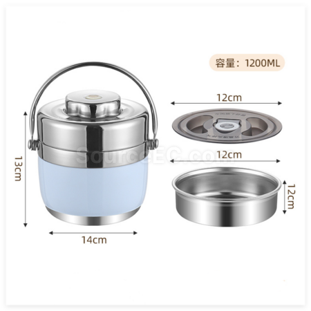Customization StainlessSteel Double-Layer Vacuum Lunch Box Corporate Gifts